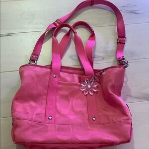 Pink Coach Women's Tote Bag
